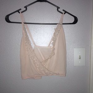 Pale Pink Cropped Shirt